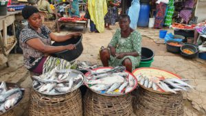 Marketing fish in Lagos